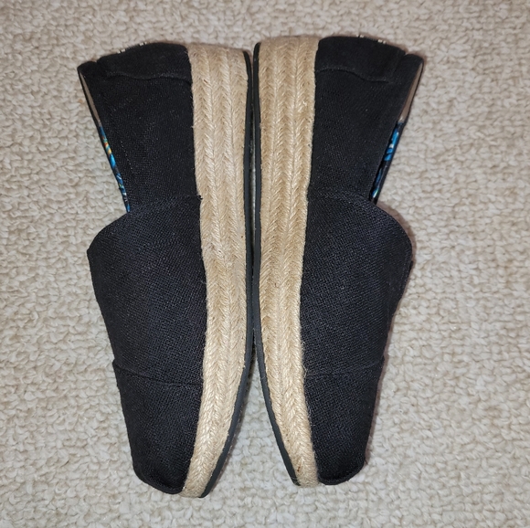 Bobs from Sketchers High Jinx Espradrille Wedge Slip On Womens size 9.5 Black. - Picture 3 of 8